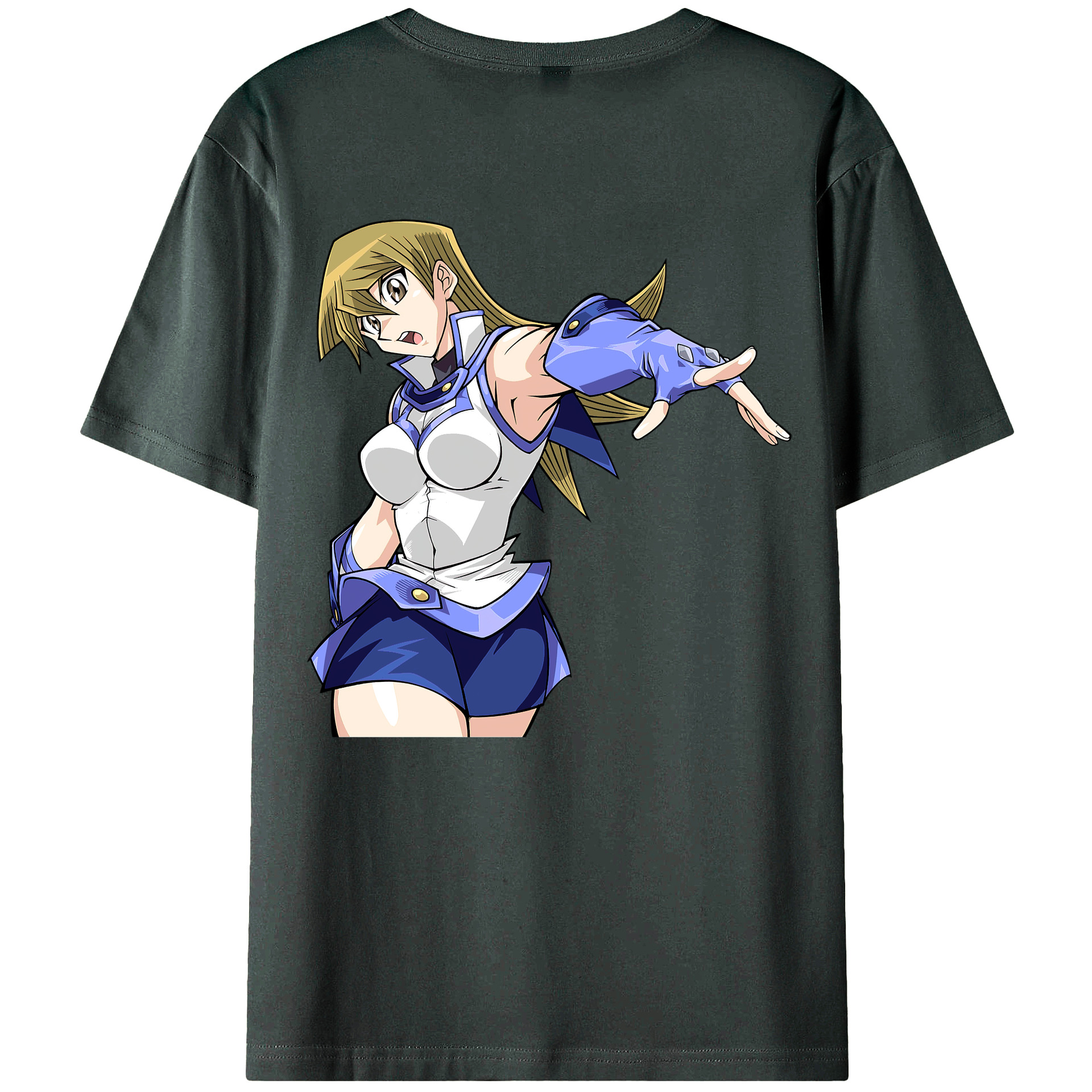 （画像用） 遊☆戯☆王 Yu-Gi-Oh! 綿100％ メンズ半袖Tシャツ（バックプリント） 通気性